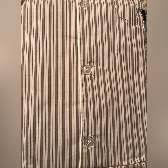 Men’s plus size pajama set. Button up top w/long sleeves & matching long pants - Picture 2 of 7
